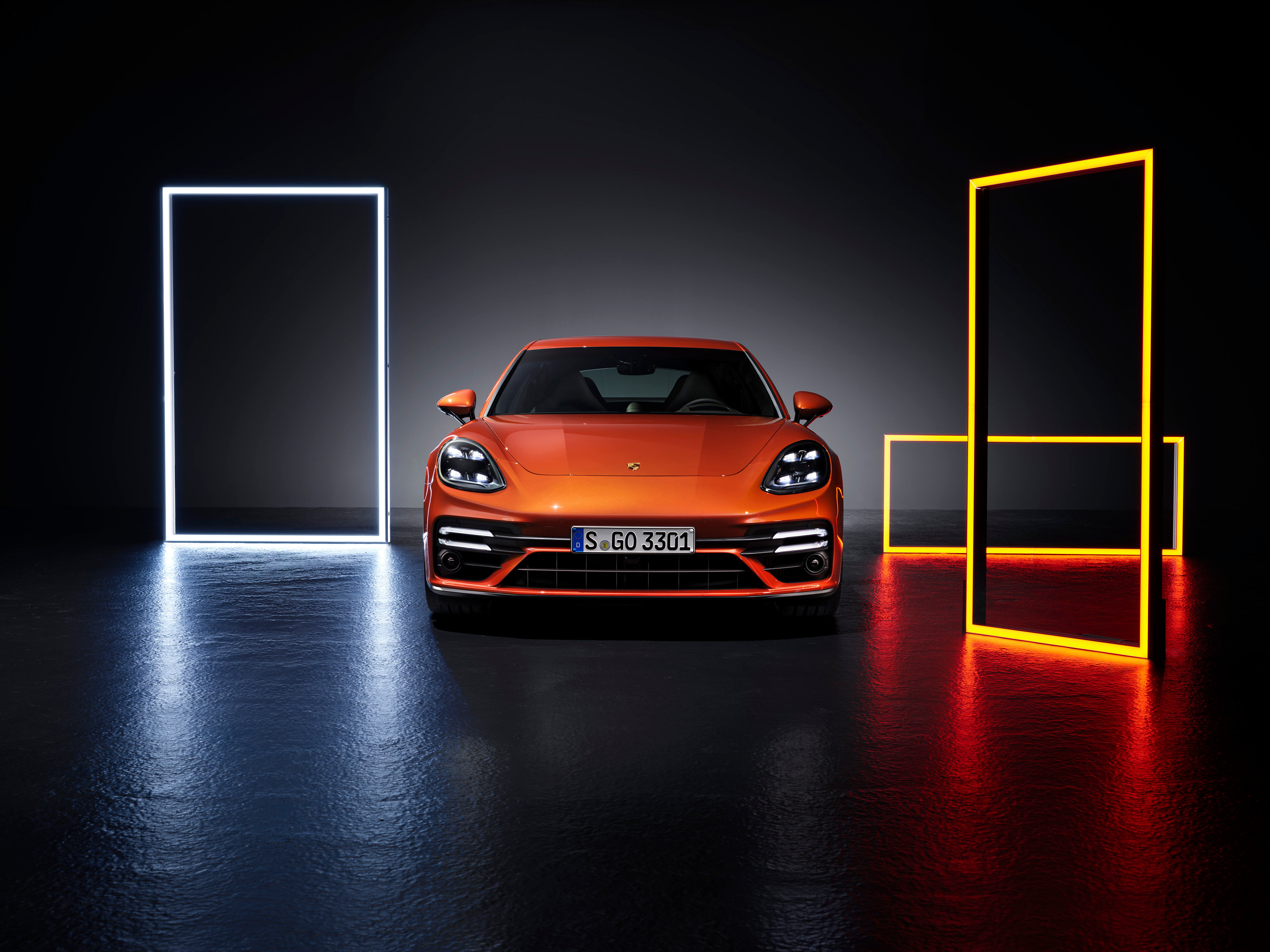 Porsche Panamera оранжевые