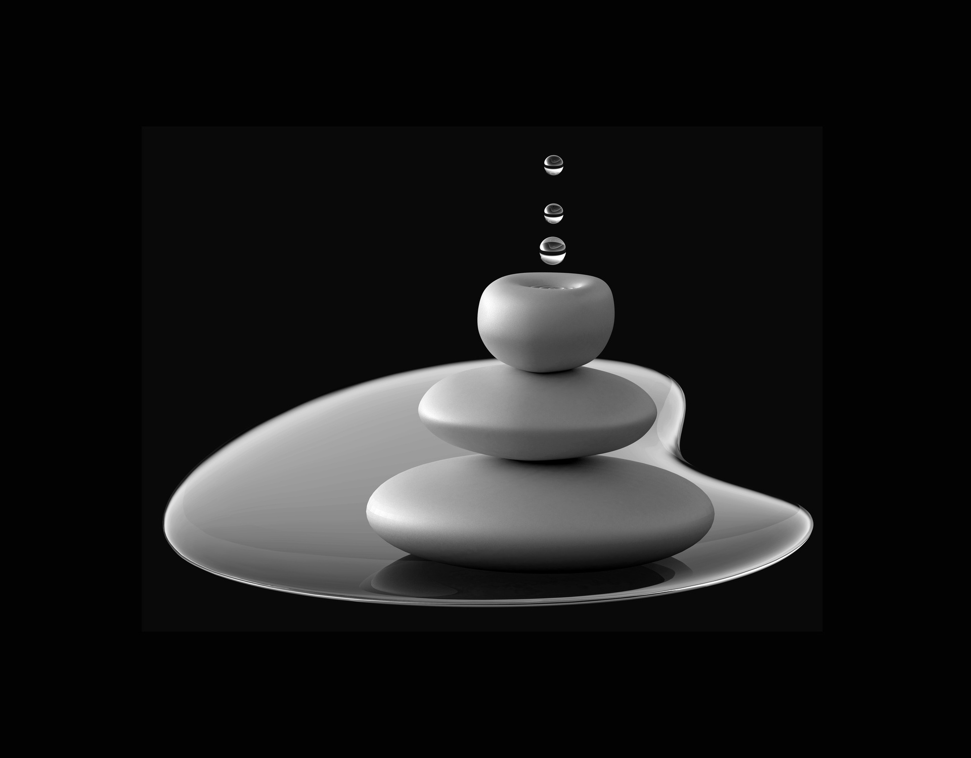 капли камни дзен drops zen