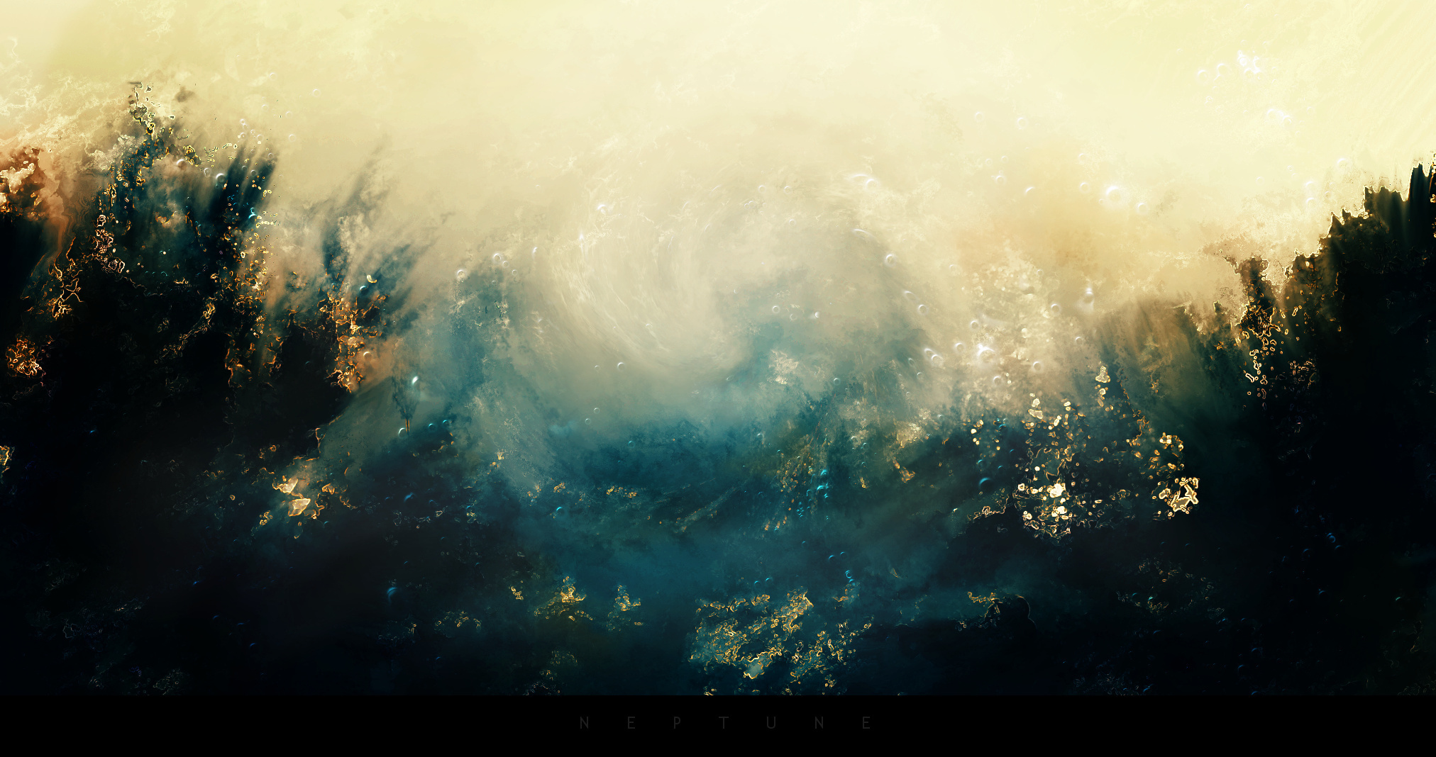 фрактал волны море белый