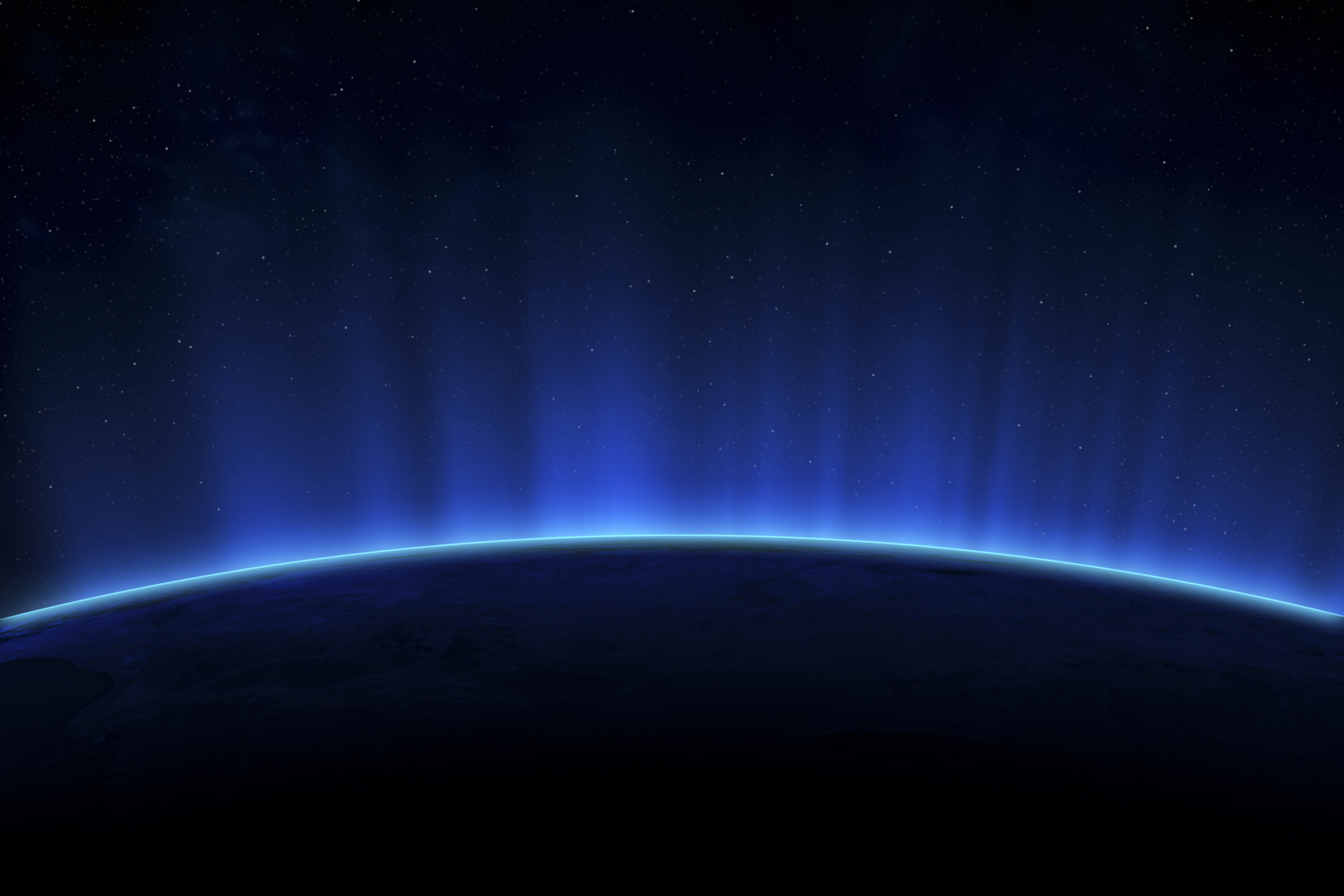 planet energy blue light