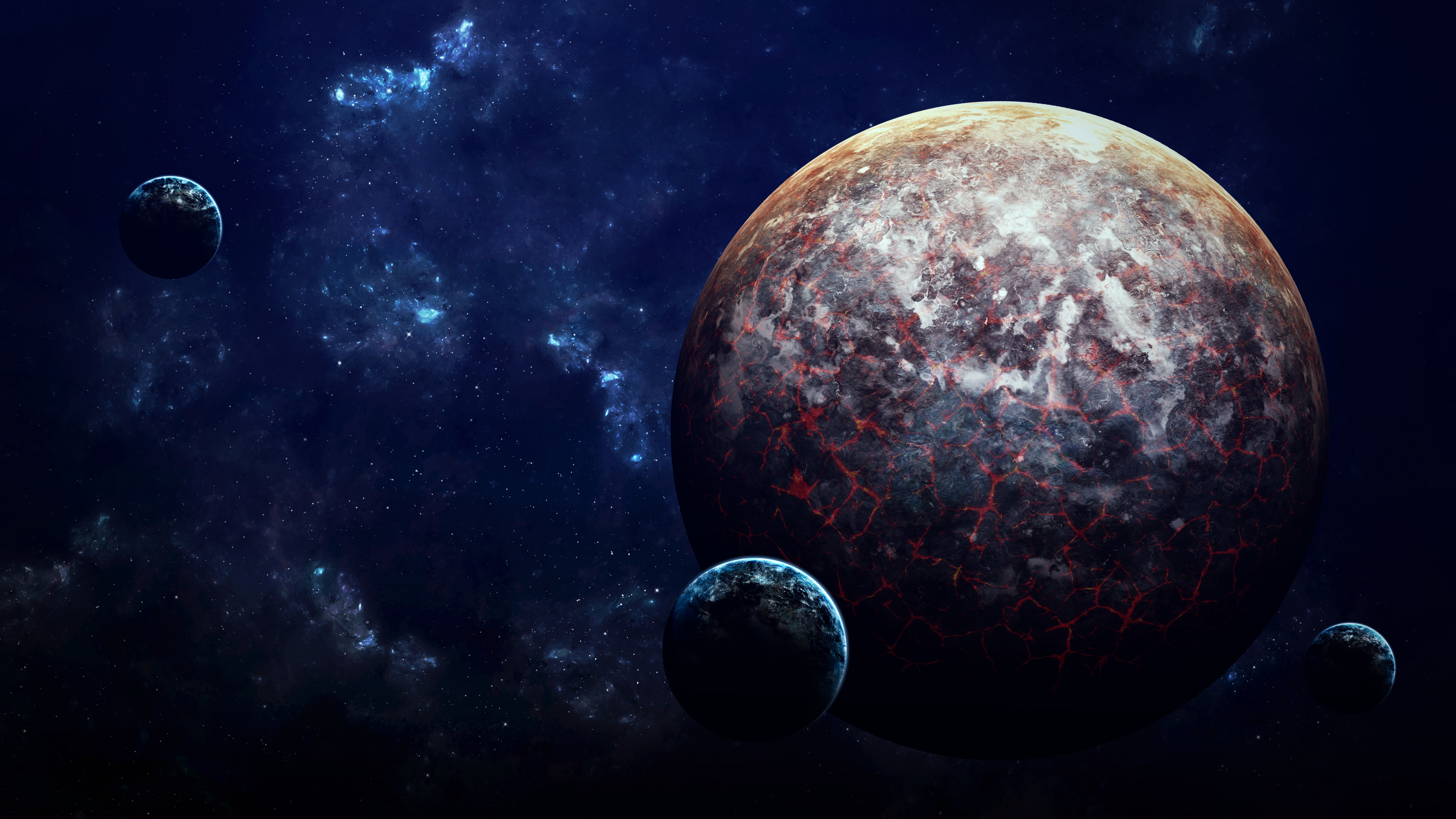planets sci fi lava