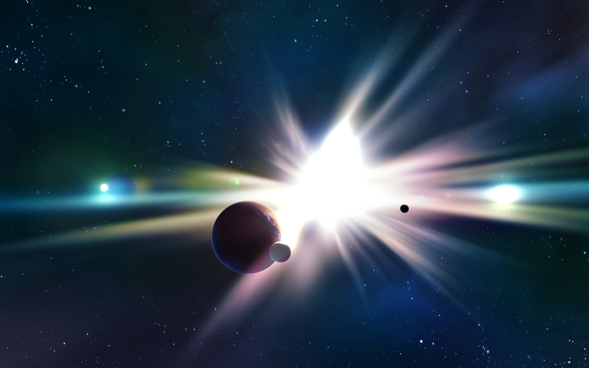 звезды вспышка сияние