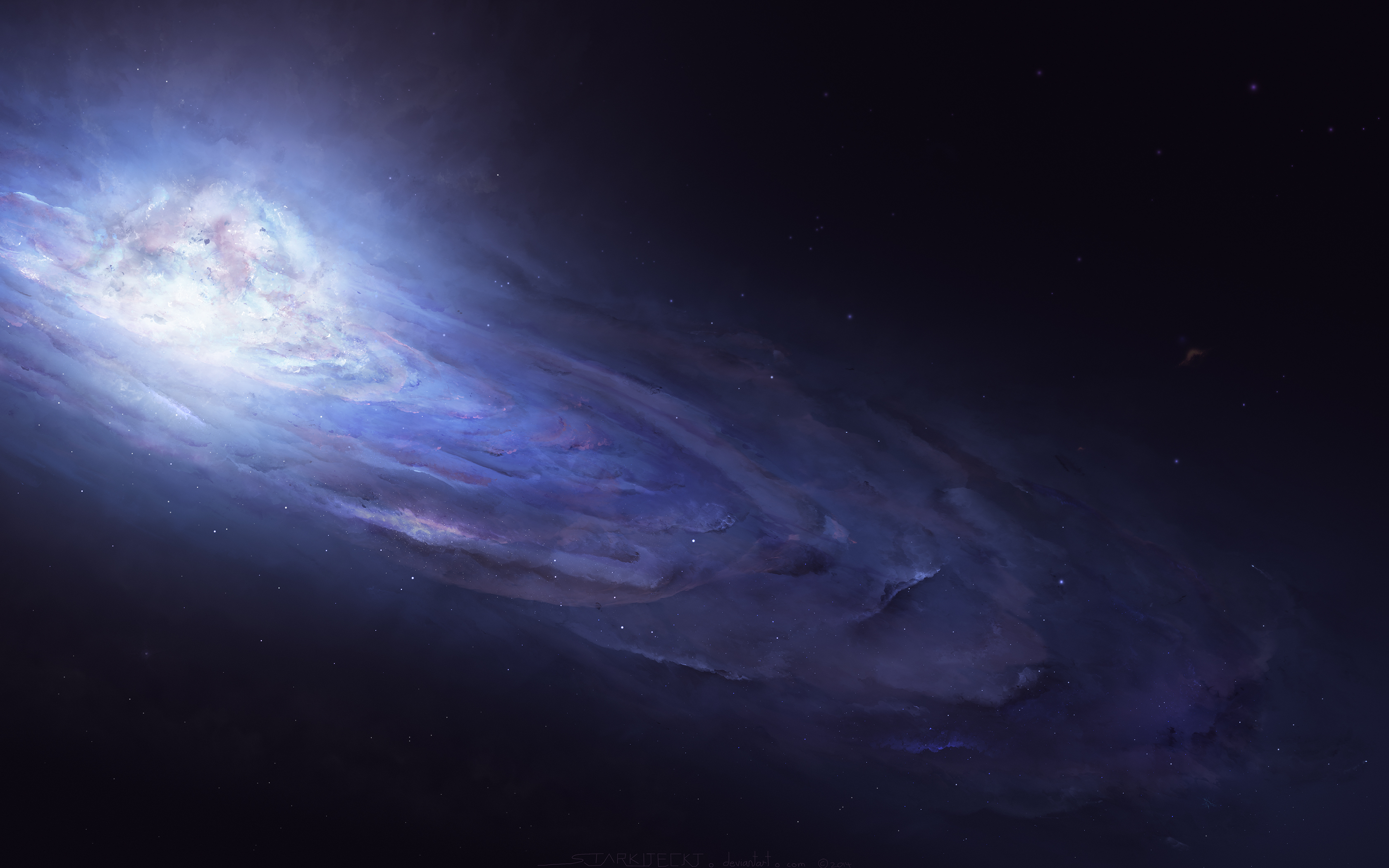 космос андромеда рисунок звезды