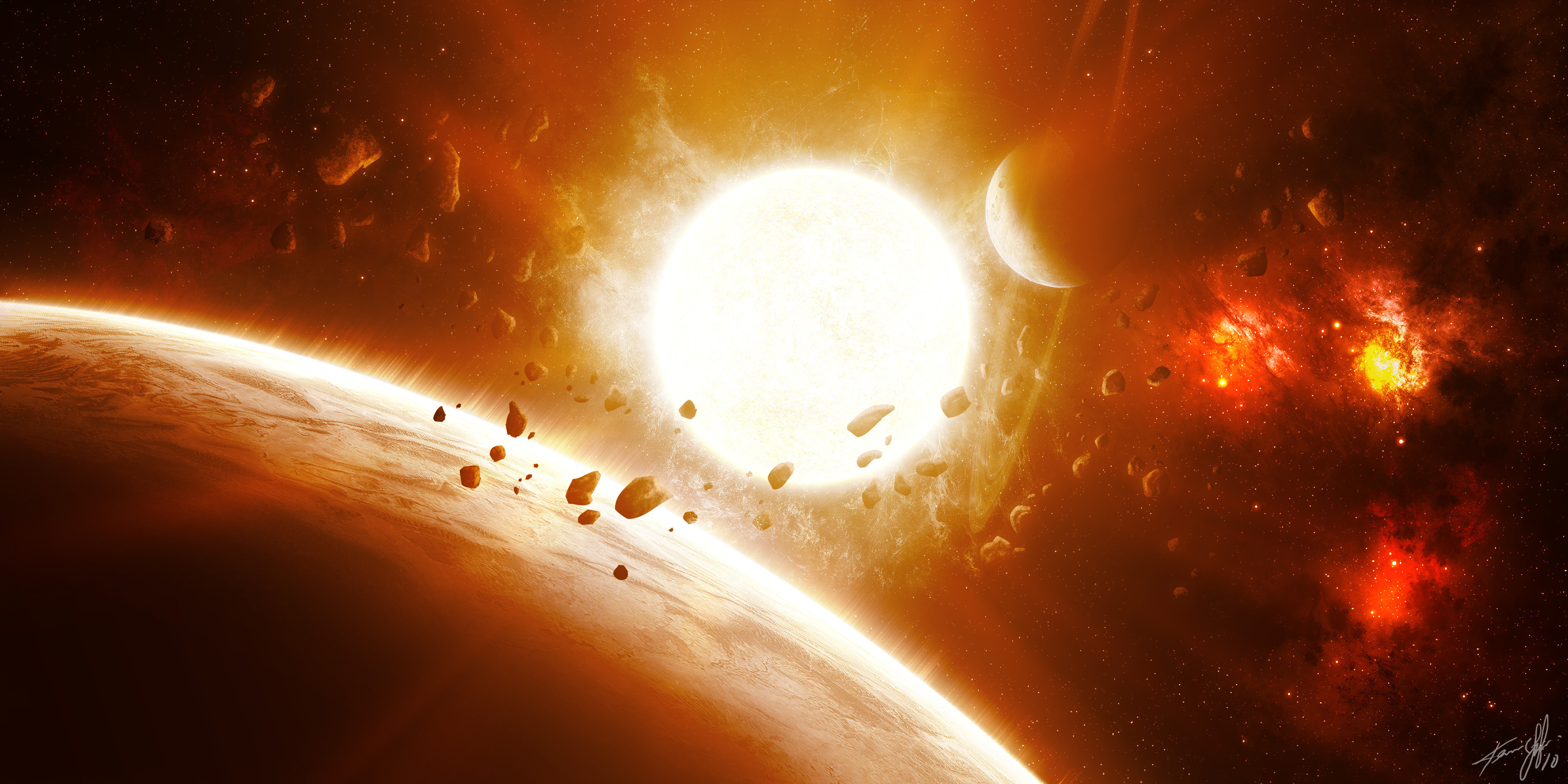 солнце звезда астероиды планета