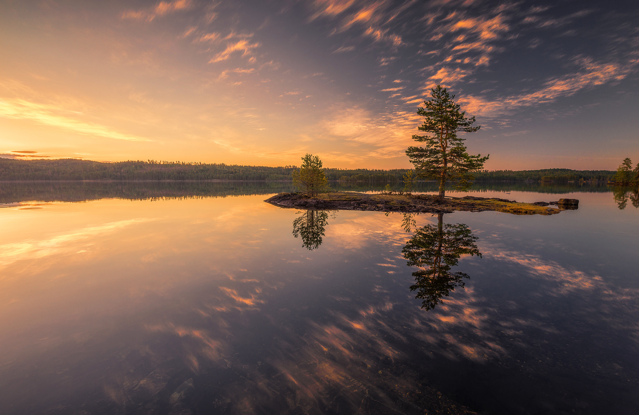 природа Норвегия отражение