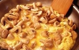 omlet s gribami massa